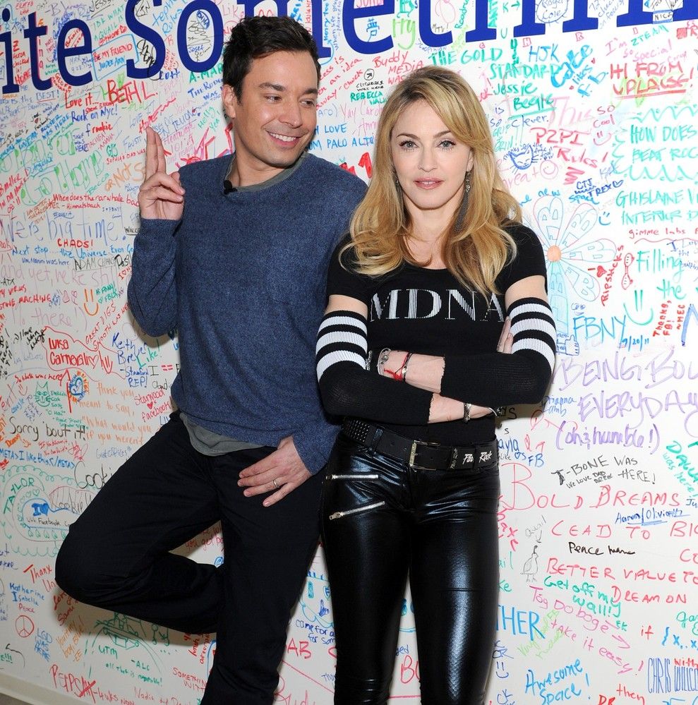 Madonna em chat com Jimmy Fallon no Facebook