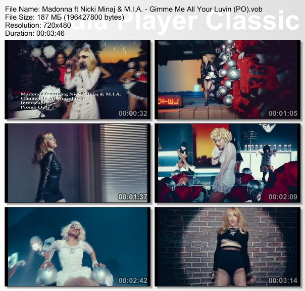 Madonna - Give Me All Your Luvin' video promo only - download