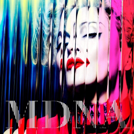 Capa da edição deluxe do novo álbum de Madonna, MDNA