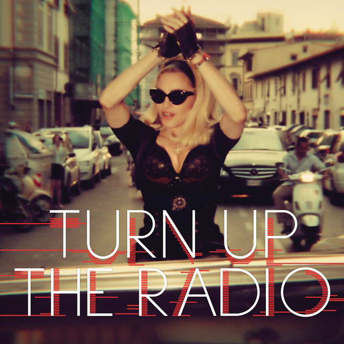 madonna turn up the radio single cover